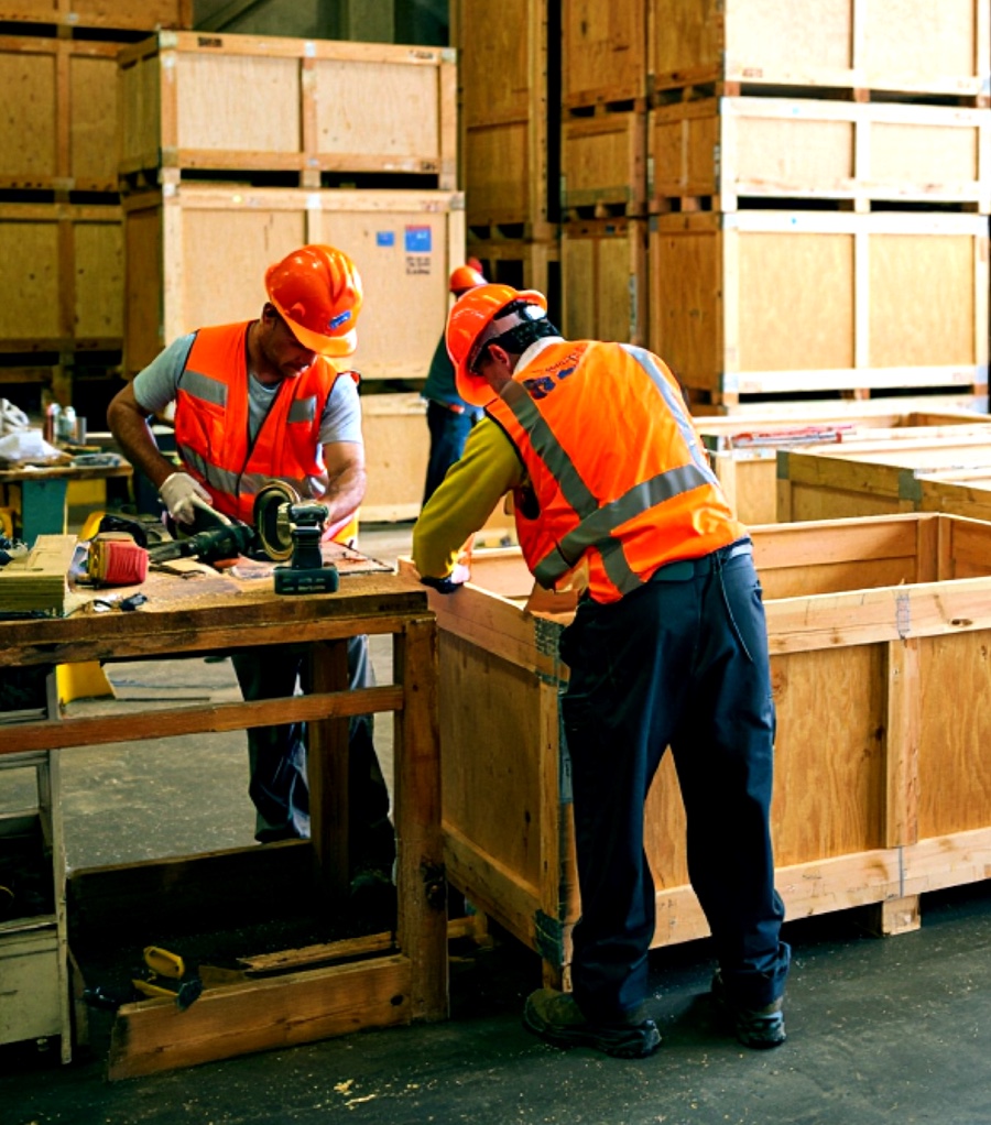 Workers with Crates Thumbnail